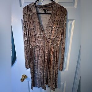 H&M small snake print dress